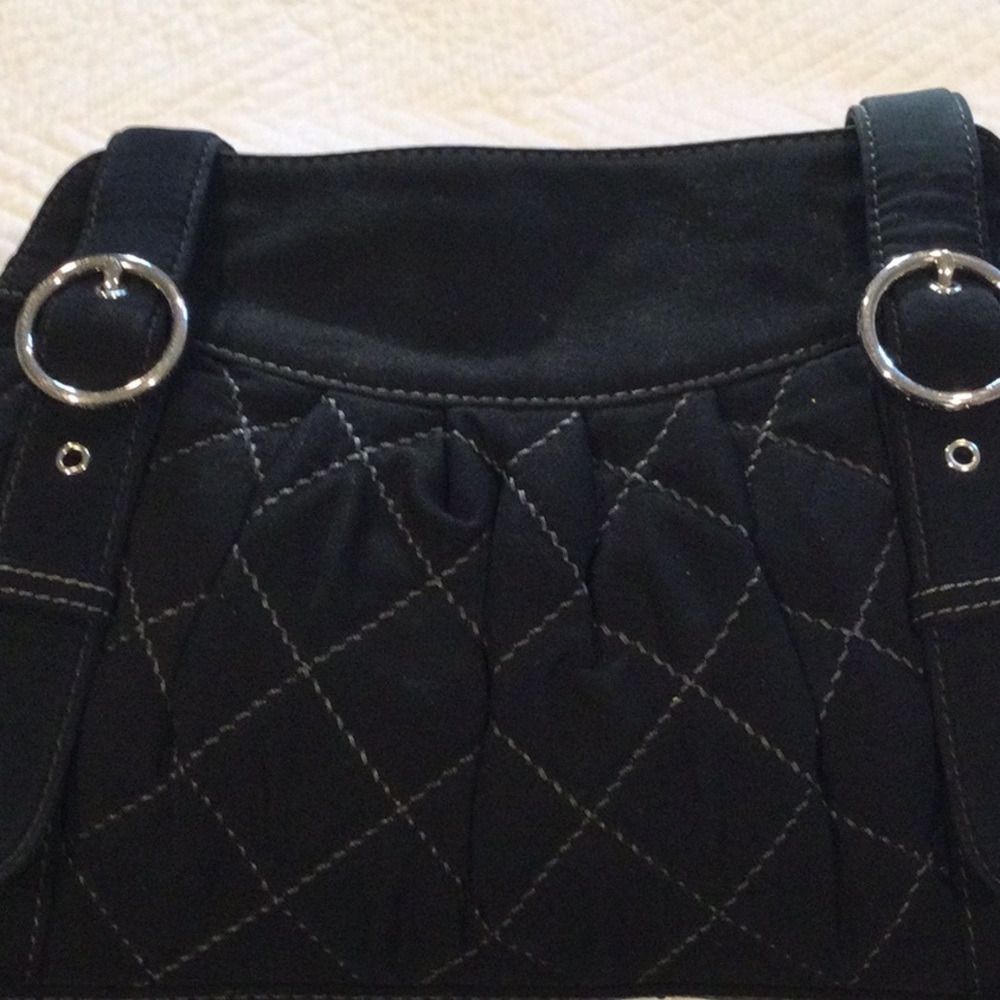 Vera Bradley Black Quilted Shoulder Bag -EUC - Picture 10 of 11